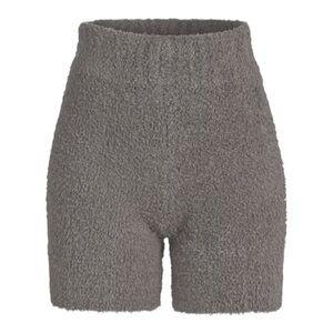 SKIMS Unisex Cozy Knit Biker Shorts 4X/5X Plus Size Smoke Gray VGC!